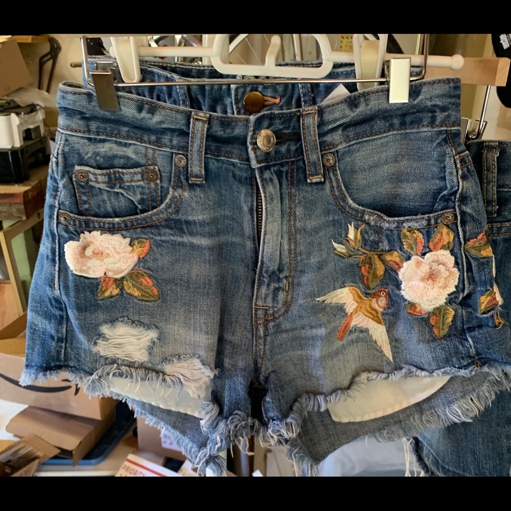 Denim shorts
